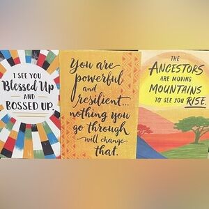 Hallmark Greeting Cards Mahogany Collection Encouragement Lot Of 3